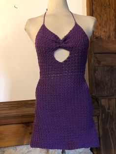 This one is a mini crochet summer dress. It is 100% cotton. Perfect for spring and summer. Crochet Violet, Crochet Summer Dress, Crochet Summer Dresses, Purple Crochet, Mini Crochet, Crochet Summer, Star Sweater, Mesh Long Sleeve, Summer Crochet