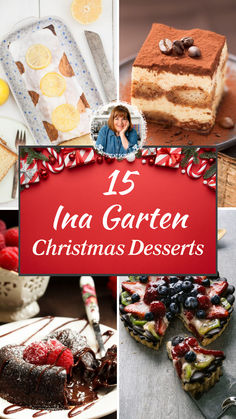 15 Best Ina Garten Christmas Desserts Ina Garden Christmas Recipes, Ina Garten Christmas Recipes, Taste Of Home Recipes Desserts, Ina Garten Dessert Recipes, Best Ina Garten Recipes, Martha Stewart Christmas, Christmas Cookie Bars, Xmas Baking, Winter Baking