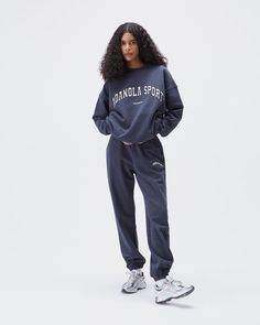 Blue Athleisure, Blue Joggers, Sweat Set, Matching Sweatshirts, March 2023, Oversize Knit, Sweatshirt Outfit, Women's Activewear, Tracksuit Set