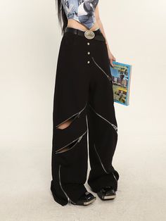 1 Straight Wide Leg Pants, Stage Outfit, Stage Outfits, Long Pants, Cut And Color, Trousers Women, Season Summer, Leg Pants, Trendy Outfits