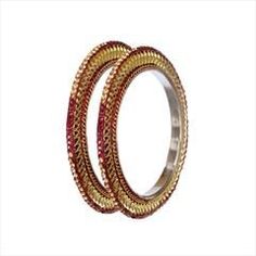 Gold Rodium Polish Beige and Brown, Red and Maroon color Bangles in Brass studded with CZ Diamond, Kundan Maroon Bangles, Traditional Brown Bangle Jewelry, Heavy Red Bangle, Traditional Red Meenakari Bangle, Red Meenakari Kundan Bangle, Maroon Color, Cz Diamond, Brass Metal, Bangles