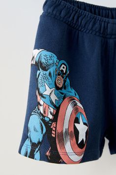 CAPTAIN AMERICA © MARVEL MATCHING SET - White | ZARA United States Blazers Shoes, Zara Boys, Crochet Coat, Tshirt Skirt, Linen Blazer, Clean Laundry, Zara United States, Trouser Jeans, Kids Wear