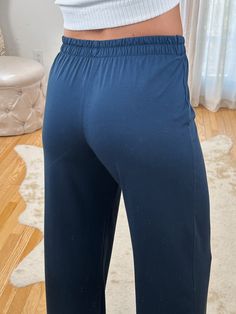 Super soft & lightweight Lounge Sweatpants. Stretchy Elastic Waist, No Pockets, Small Side Slits on bottom. Maclaine is 5'7 wearing a size SMALL. These are true to size and soooo comfy!!! 40% PIMA Cotton, 37% Nylon,13% Lyocell 10% Lyrca Stretch Wide-leg Yoga Pants For Lounging, Versatile Wide Leg Pull-on Pants For Loungewear, Comfortable Solid Color Pants For Lounging, Stretch Sweatpants With Comfort Waistband For Relaxation, Comfortable Pants For Lounging, Sporty Wide Leg Bottoms For Relaxation, Sporty Wide Leg Yoga Pants For Lounging, Relaxation Activewear With Elastic Waistband, Solid Color Comfort Stretch Pants For Relaxation