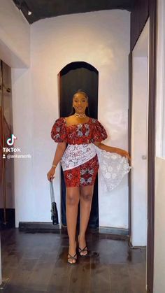 Short Fitted Ankara Gowns, Simple Lace Styles For Ladies, Fitted Short Gown Styles, Skirt And Top For Women, Ankara Short Gowns Classy, Owambe Ankara Styles, Short Dinner Gown Styles, Chitenge Dresses Classy, Ankara Dress Styles Gowns Classy