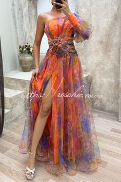 Off Shoulder Long Dress, Evening Dresses With Sleeves, Dress Sleeve Styles, Gala Dinner, Split Dress, Vestido Casual, Aaliyah, Asymmetrical Dress, Elegant Dress