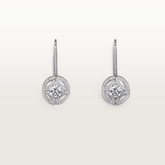 Cartier Earrings, Earrings White Gold, Cartier Jewelry, Rings Jewelry Fashion, Earrings White, Brilliant Cut Diamond, White Gold Diamonds, Luxury Jewelry, Cartier