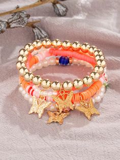 Material: Alloy Fashion Element: Polka Dot Style: Bohemian Crystal Beaded Bracelets, Beaded Fashion, Jewelry Butterfly, Butterfly Crystal, New Bohemian, Polka Dots Fashion, Crystal Fashion, Bohemian Bracelets, Crystal Beads Bracelet