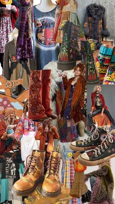 boho, hippy, earthy, colourful Hippie Life, Hippie Outfits, Doc Martens, Textiles, Wardrobe, Clothes, Color, Art, Hippy Life