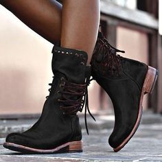 ﾠﾠ Zipper Heels, Rounded Toe Boots, Stylish Boots, Retro Shoes, Vintage Boots, Martin Boots, Motorcycle Boots, Winter Boots Women, Calf Boots