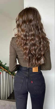 Dream Hair, Long Curly Hair, Long Curly, Brunette Hair, Gorgeous Hair, Balayage Hair, Hair Day