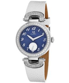 Roberto Bianci Alessandra Collection Model Rb0614 Watch - Quartz Movement View 1 Mineral Water, Leather Band, Quartz Movement, Stainless Steel Case, Fashion Watches, Accessories Watches, White Leather, Leather Watch, Mother Of Pearl