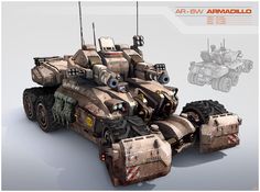 an image of a futuristic vehicle that looks like a tank