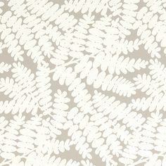 a white and gray wallpaper with leaves on it