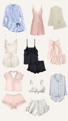 Fancy Pajamas Aesthetic, Pajama Inspo Aesthetic, Lounge Aesthetic Outfit, Pj Sets Cute, Old Money Pajamas, Cute Pjs Outfits, Pjs Ideas, Pyjamas Outfit, Cute Pajama Outfits