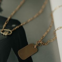 Designer: OFINA Our elongated oval-link chain with some pizzazz! The carabiner clasp gives a fun look and is easy to open and close. Length: 17" Pendant: 12x18mm Material & Care Chain: 14k Gold Filled Carabiner: Brass For more info: Jewelry Care How to Wear Wear alone or layer with your favorite necklaces. Everyday Oval Link Necklace With Carabiner Clasp, Everyday Oval Link Toggle Necklace, Oval Link Toggle Necklace As Gift, Everyday Jewelry With Oval Pendant Paperclip Chain, Everyday Oval Chain Necklace With Lobster Clasp, Oval Metal Necklace With Paperclip Chain, Carabiner Necklace, Elongated Oval, Dog Tag Pendant