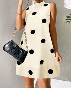 Trending Now - Stay Ahead of the Fashion Game | The Woman Concept Chic A-line Polka Dot Dress, Chic Polka Dot Mini Dress For Summer, Chic Polka Dot Sleeveless Summer Dress, Polka Dot Sleeveless Summer Party Dress, Polka Dot A-line Mini Dress For Summer, Polka Dot Sleeveless Dress For Summer Party, Summer Polka Dot Sleeveless Knee-length Dress, Knee-length Polka Dot Sleeveless Summer Dress, Polka Dot Knee-length Sleeveless Dress For Spring