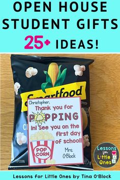 an open house student gifts idea with text overlay