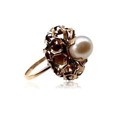 Antique 14k Gold & Natural Pearl Ring   | eBay