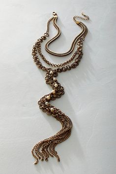 Absolutely adorn your neck with this chunky, layered chain necklace. **Features:** Layered style, multi-chain design, dangling centerpiece, chain fringe, adjustable clasp closure **Why We | Evelyn Necklace by Free People in Gold Layered Style, Hair Chains, Chain Fringe, Layered Chain Necklace, Layered Chain, Indian Jewelry Sets, Bold Jewelry, Layered Chains, Accessories Jewelry Necklace