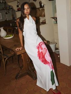 45939119620318|45939119653086|45939119751390 White Evening Gowns, Maxi Dress Summer, Chic Maxi Dresses, Backless Maxi Dress, Mini Robes, Printed Bodycon Dress, Backless Maxi Dresses, Solid Color Dress, High Quality Dress