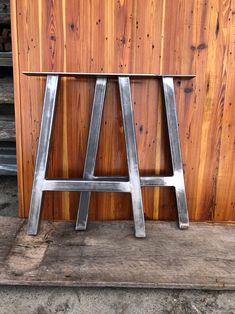 Our sleek modern A-frame metal table legs made from American steel by Carolina Leg Co in North Carolina USA A Frame Table, Industrial Table Legs, Industrial Legs, Steel Table Legs, Metal Table Base, Coffee Table Legs, Welding Table, Dining Table Bases, Metal Dining Table