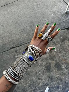 Trend Prediction, Mind Dump, Maximalist Jewelry, Dope Jewelry Accessories, Artsy Jewelry, Multiple Rings, Chunky Jewelry