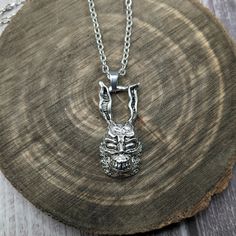 "It's a mad world when you wear this necklace and people tell you how cool it is, you know you've met your people. This original designed 1 1/2\" tall Frank the Bunny from Donnie Darko piece comes on a 24\" stainless steel chain. Hand-cast using quality nickel-free pewter, with genuine antique silver plating. You won't find this anywhere else. Made by hand in the U.S.A." Frank The Bunny, Donnie Darko, Mad World, The Bunny, Hand Cast, Steel Chain, Stainless Steel Chain, Antique Silver, Necklace Etsy