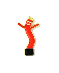 Wacky Wavy Man Pin-No Fun Press-Strange Ways Enamel Pin Backpack, Backpack Pins, Jacket Pins, Soft Enamel Pins, Cool Pins, Custom Patches, Patches Jacket, Soft Enamel, Cute Pins