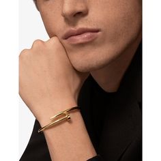 Find CARTIER Juste Un Clou 18ct Yellow-gold Bracelet 15cm on Editorialist. Cartier 18ct yellow-gold braceletSlips onWrap-around design with contrasting ends, moulded detailCartier prides itself on providing excellent customer service. This includes contacting customers to offer after-sales care and share details about its brand and products. As such, when you order a Cartier product from us, your details will be passed onto Cartier so that it can provide these services to youArrives in brand's i Just Un Clou Bracelet, Cartier Mens Bracelet, Cartier Juste Un Clou Bracelet, Nail Cuff, Juste Un Clou Bracelet, Cartier Juste Un Clou, Nail Diamond, Bracelet Cartier, Cartier Bracelet