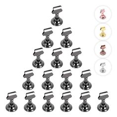 10 pack stainless steel clip holder for cell phone and mp3 player, with 16 different colors