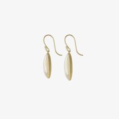 Details Lola Brooks 18k yellow gold & long oval moonstone drop earrings, 10.33ct. Each stone measures approximately 7/8″ x 1/4″ & is set in Lola's signature fine bezel. When hanging, the earrings measure approximately 1 1/4″ from the top of the 18k yellow gold ear wire to the bottom of the earring. - moonstone, 10.33ct - 18k yellow gold - 1 1/4" total length - each earring weighs 2.79g Elegant Gold Pearl Earrings With Polished Finish, Timeless Oval Everyday Earrings, Timeless Oval Earrings For Everyday, Yellow Gold Cabochon Drop Earrings, Gold Teardrop Cabochon Jewelry, Formal Long Drop Jewelry With Polished Finish, Elegant 14k Gold Linear Earrings With Polished Finish, Oval Yellow Gold Jewelry With High Luster, Elegant Polished Linear Earrings As Gift