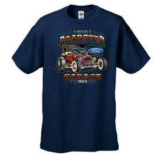 a black t - shirt with an image of a car and the words roadmaster on it