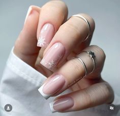 Pink Tip Nails, Nail Techniques, Nails Desing, New Year's Nails, Xmas Nails, Minimalist Nails, Classy Nails, Funky Nails, Nail Shapes