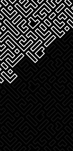 an abstract black and white background with mazes in the shape of rectangles