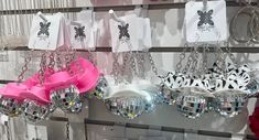 Cowgirl hats with large disco balls on the bottom. Measure about 4 inches in length. Medium weight. Size: 4”Type: Acrylic Trendy White Mini Hat For Party, Trendy Mini Hats For Summer Party, Disco Balls, Western Boho, Cowgirl Hats, Medium Weight, Cow Print, Ceiling Lights