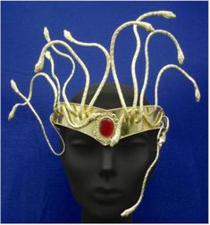 Medusa Crown Medusa Crown, Head Of Medusa, Crown Gold, Wood Joinery, The Head, Intricate Design, Greek Mythology, Joinery, Gold Material