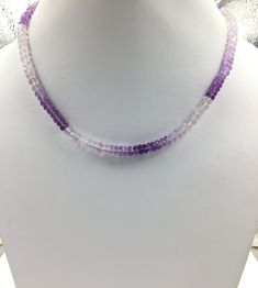 Natural Amethyst Faceted Shaded Beads Gemstone Necklace Weight: 110.00 Carats Approx Size: 5 To 7 MM Strands: 1 Per\Quantity Length: 18 Inches Shape: Beads S H I P P I N G & R E T U R N P O L I C Y We offer FREE SHIPPING Worldwide. For Express Delivery Upgrade, Choose the Option on the checkout page. Return Policy: We accept RETURN & EXCHANGE Amethyst Gemstone Beaded Necklaces With Round Beads, Amethyst Gemstone Crystal Necklaces With Round Beads, Amethyst Gemstone Beads Crystal Necklace, Purple Beaded Gemstones For Jewelry Making, Amethyst Gemstone Beaded Necklaces, Amethyst Beaded Necklaces With Round Beads, Beaded Purple Gemstones For Jewelry Making, Purple Gemstone Beaded Necklaces, Handmade Purple Rondelle Necklaces