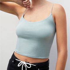 Nwt! Super Soft And Stretchy Material! Bundles Of 2+ Items Receive An Extra 15-20% Off! Check Out My Closet To Bundle And $$Save! Casual Tops With Built-in Bra And Spaghetti Straps, Spring Solid Color Cami Top, Basic Solid Color Spring Crop Top, Basic Fitted Camisole For Spring, Fitted Casual Summer Camisole, Fitted Solid Color Beach Top, Summer Cropped Solid Color Tank Top, Solid Color Camisole Tops For Spring, Basic Solid Color Summer Crop Top