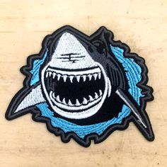 This Is A Brand New Patch That Has Never Been Worn Before. The Patch Can Be Sewn Or Ironed On To Fabric. Largest Great White Shark, Great White Shark, Great White, Color White, Size 2, Mens Accessories, Brand New, Fabric, White