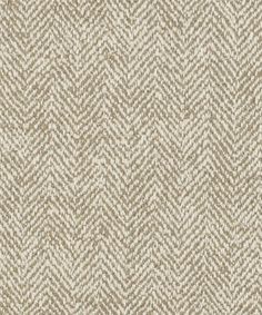 an upholstered beige and white herringle fabric with small, wavy lines on it