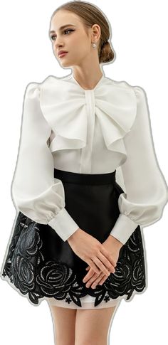 Chic Wedding Skirt With Ruffles, Elegant Dress With Ruffled Mini Skirt, Elegant Mini Dress With Ruffled Skirt, Feminine Ruffled Skirt For Workwear, Elegant Mini Skirt With Ruffles, Elegant Tiered Skirt For Spring, Elegant Spring Tiered Skirt, Elegant White Fitted Skirt, Elegant Fitted Pencil Skirt