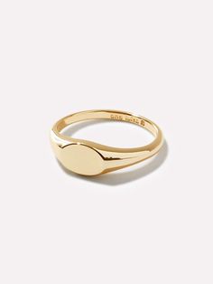 Everyday Yellow Gold Recycled Gold Signet Ring, Everyday Recycled Gold Tarnish Resistant Signet Ring, Minimalist Engraved Gold Ring In Recycled Gold, Everyday Tarnish Resistant Recycled Gold Signet Ring, Simple Everyday Engraved Gold Ring, Minimalist Gold Engraved Ring Tarnish Resistant, Gold Signet Ring With Polished Finish For Everyday, Minimalist Gold Signet Ring In Recycled Gold, Minimalist 14k Gold Dome Ring Tarnish Resistant