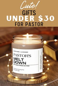 This is the perfect anniversary gift for pastors, pastor appreciation day gifts, birthday gifts and Christmas gifts. If you are looking for a gift for your pastor friends or relatives, this cute candle will be the best gift idea! Candle Gift Ideas, Gift For Pastor, Cute Candle, Funny Candle, Gifts Birthday, Candle Gift