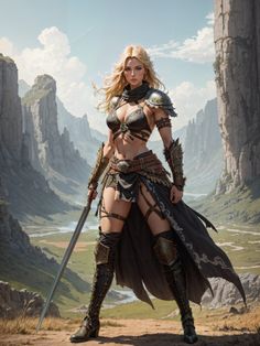 For full size 3840 x 5120 pixels image, please visit:  https://www.deviantart.com/ideapoet/art/The-Young-Sword-Saint-1045926913 Female Warrior Illustration, City Life Photography, Female Armor, Female Character Concept, Viking Warrior, Hair Girl, Warrior Princess, Female Character, Fantasy Warrior