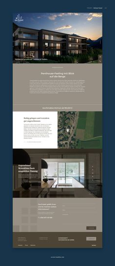 an image of a website design for a real estate