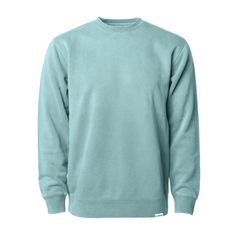 Mint Mens Crew Neck Long Sleeve. Our new Long Sleeve Crew Necks provides unparalleled comfort. Made with a cotton polyester blend to make each crew neck incredibly soft and shrink resistant. Each crew neck is pigment dyed to give every piece a unique vintage vibe with beautiful pastel colors. Perfect to pair with jeans, shorts, chino's, or joggers. With this combo of comfort and style you won't want to take it off. Features 80% cotton and 20% polyester. The cotton makes the shirt soft and breath Old Sweatshirt, Mens Crewneck Sweatshirt, Womens Crewneck, Fleece Pants, Clothing Essentials, Mens Crew Neck, Jeans Shorts, Quality Clothing, Pastel Colors