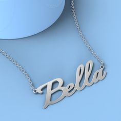 Bella name necklace Rose Gold Custom Necklace, Personalized Gifts For Her/Him Add something extra special to your jewelry box with Name Necklace Official engravable necklaces.
									The Bella's name necklace with little heart unique gifts Rose Gold is best gifts for Bella. Name Necklace Official provides affordable engravable jewelry that won't 
									break the bank. In addition, these pieces make for very thoughtful and appreciated gifts for friends and family. 
									And whether valen Mother's Day White Gold Name Necklaces, White Gold Name Necklace Custom Name Gift, Custom Name White Gold Necklace Gift, Personalized White Gold Charm Necklaces For Personalized Gift, Personalized White Gold Name Necklace For Mother's Day, White Gold Name Necklace For Mother's Day, Custom Name White Gold Necklace For Personalized Gift, White Gold Mother's Day Name Necklace, Personalized White Gold Necklace With Custom Name