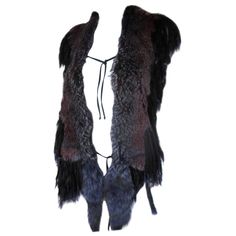 This fox stole is dyed in purple/blue/red with fox tails and trimmed with black fringe. Size 175 cm x 27 cm Please note that vintage items are not new and therefore might have minor imperfections. Fox Tails, Fox Stole, Leather Leggings Fashion, Fox Fur Scarf, Viking Clothing, Fringe Shawl, Designer Coats, Fur Stole, Fringe Scarf