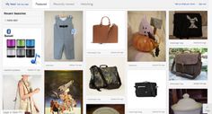 a pinter's page with pictures of purses and handbags on it