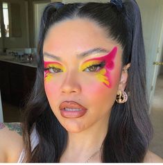 Dragon Makeup, Butterfly Makeup, Bold Makeup Looks, Pride Makeup, Edgy Makeup